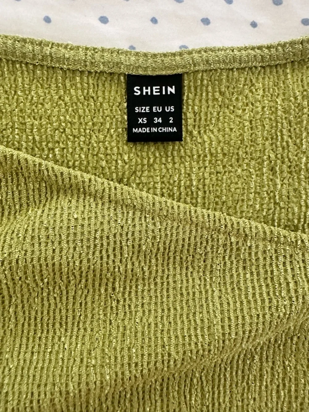 SHEIN Green Ribbed Tank Top | Twist Detail | Sleeveless | Size XS - Picture 4 of 7